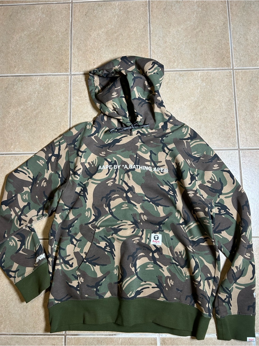 AAPE Green Camo Hoodie and Pants